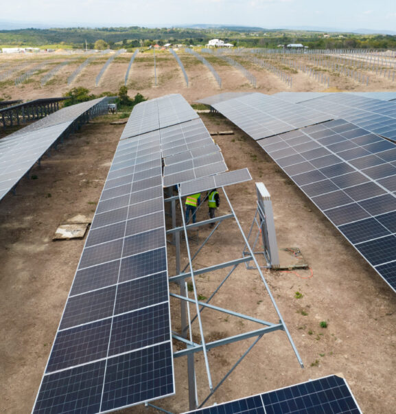 Solar farm with fixed structure and bifacial module very big project Solar farm with fixed structure and bifacial module very big project